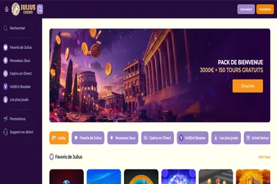 Julius Casino France - Plateforme de jeux